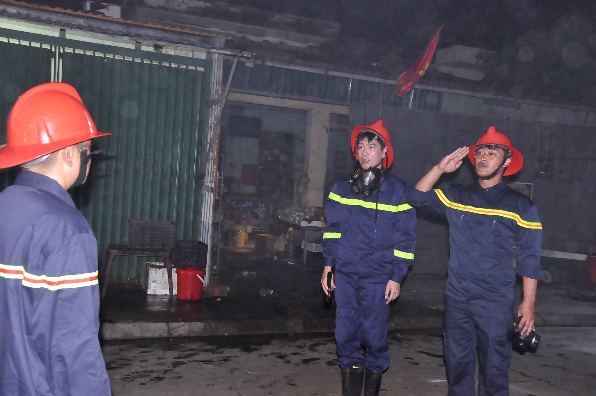 Huyện Bạch Long Vĩ - thực tập phương án chữa cháy và cứu nạn, cứu hộ tại Tổ liên gia an toàn PCCC